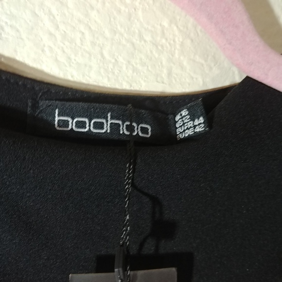 BooHoo Longline Tailored Crepe Cape NWT sz 12 - Picture 4 of 8